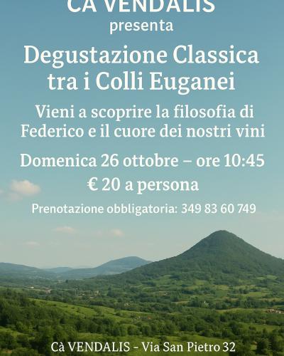 Degustazione vini Cà VENDALIS CLASSICA