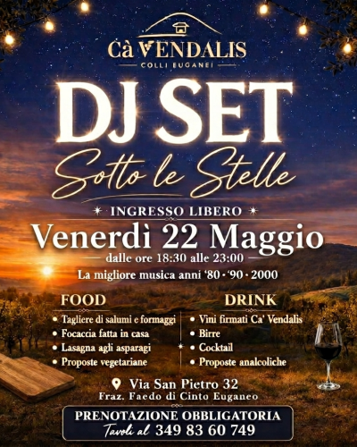 dj set in cantina