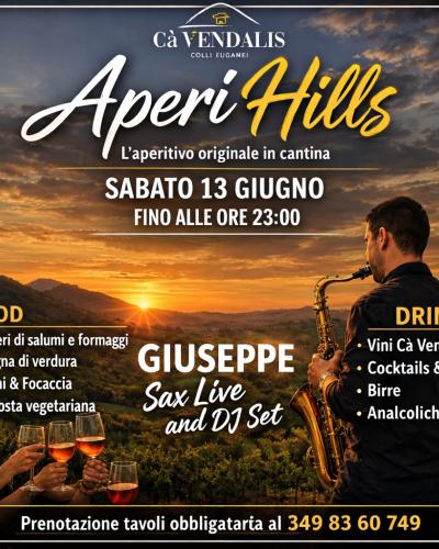 apericena con vista colli euganei